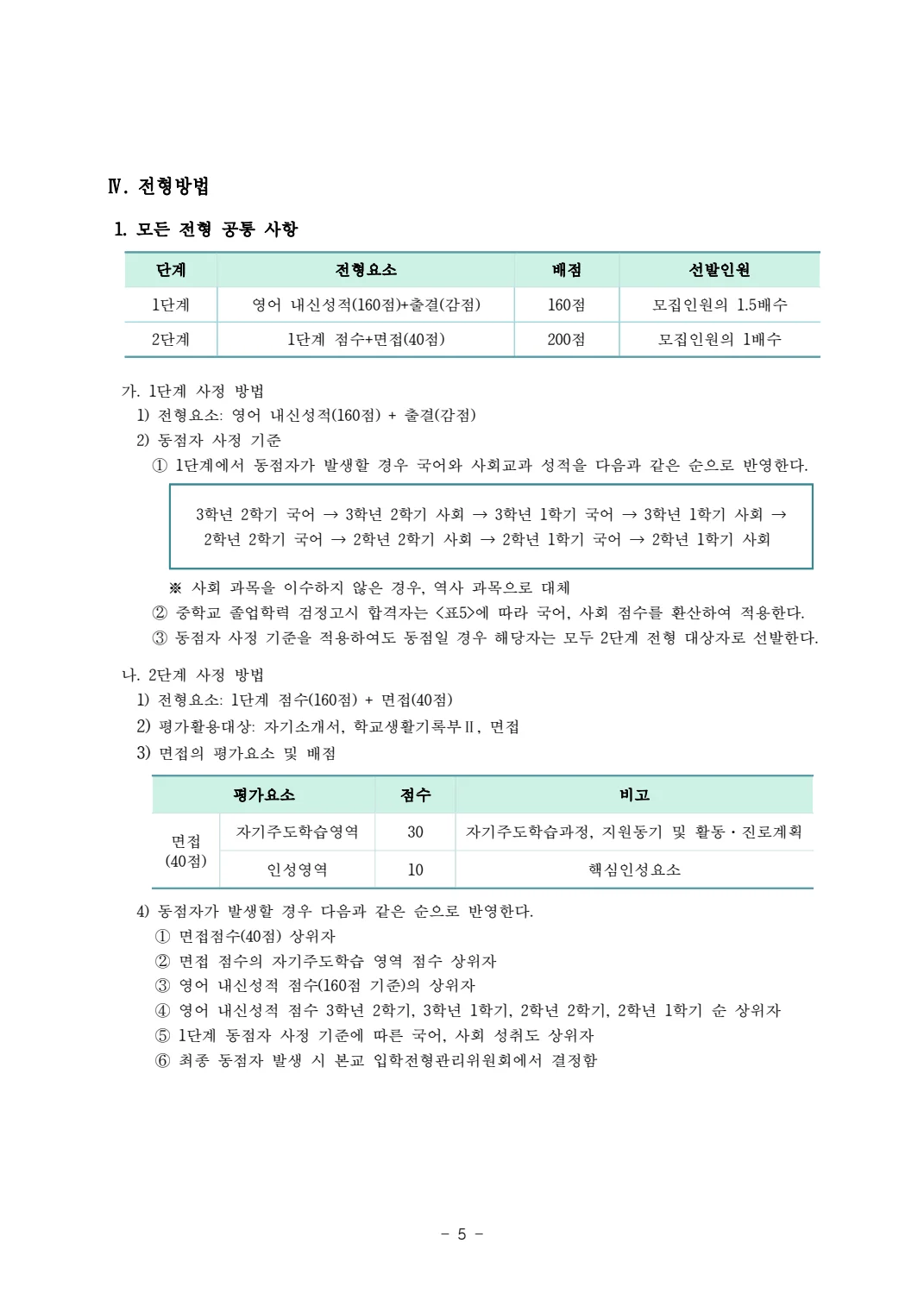 2027학년도 동두천외고 모집요강 6페이지